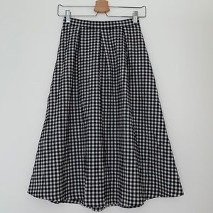 Topshop gingham skirt
